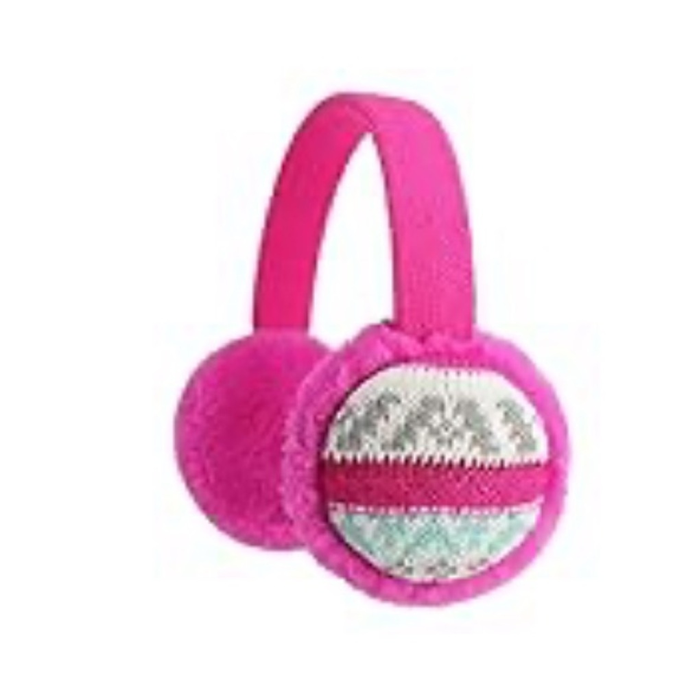 F Flammi | Kids Knit Earmuffs Winter Outdoor Furry Ear Warmers